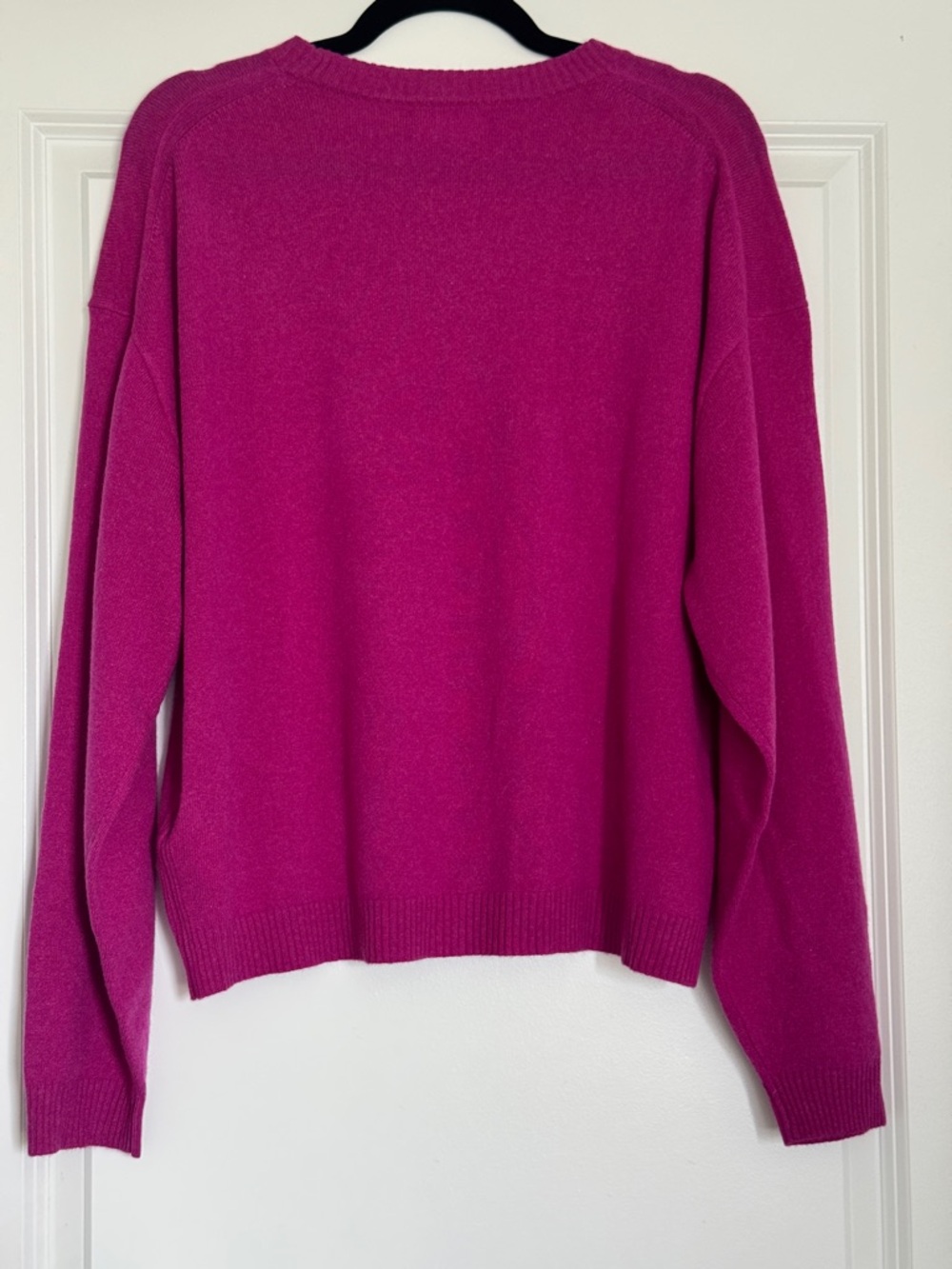 NWT! J. CREW Women's Perfect Cashmere Crewneck Heathered Bright Purple Size XL - Picture 6 of 14